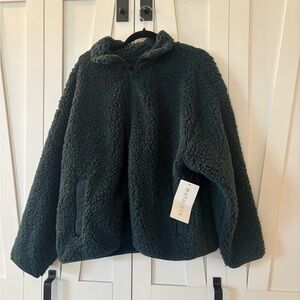 Athleta Cloud Fleece Jacket in Blue